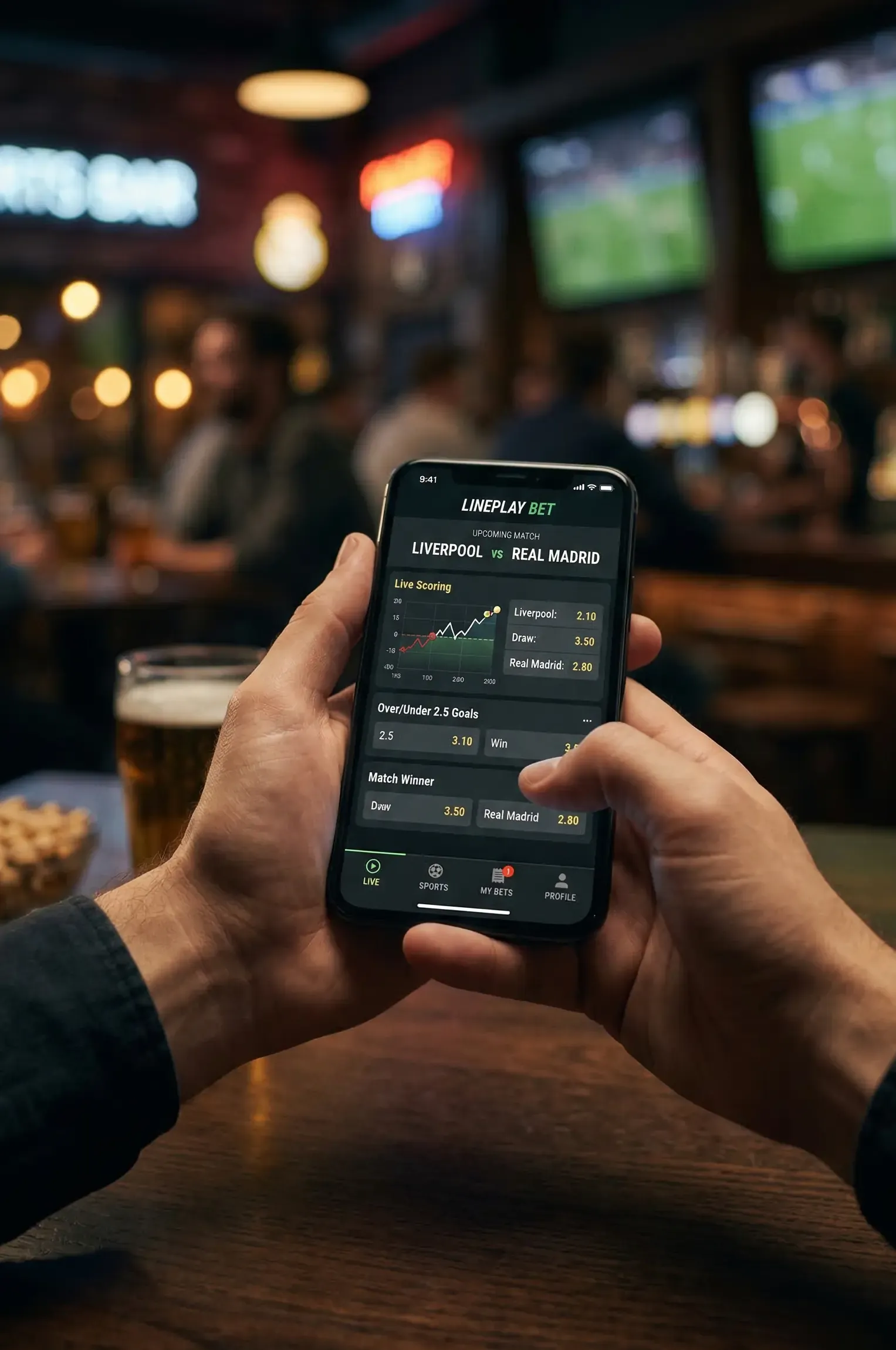 Helppo ja nopea vedonlyönti mobiilissa Betscore-alustalla.
